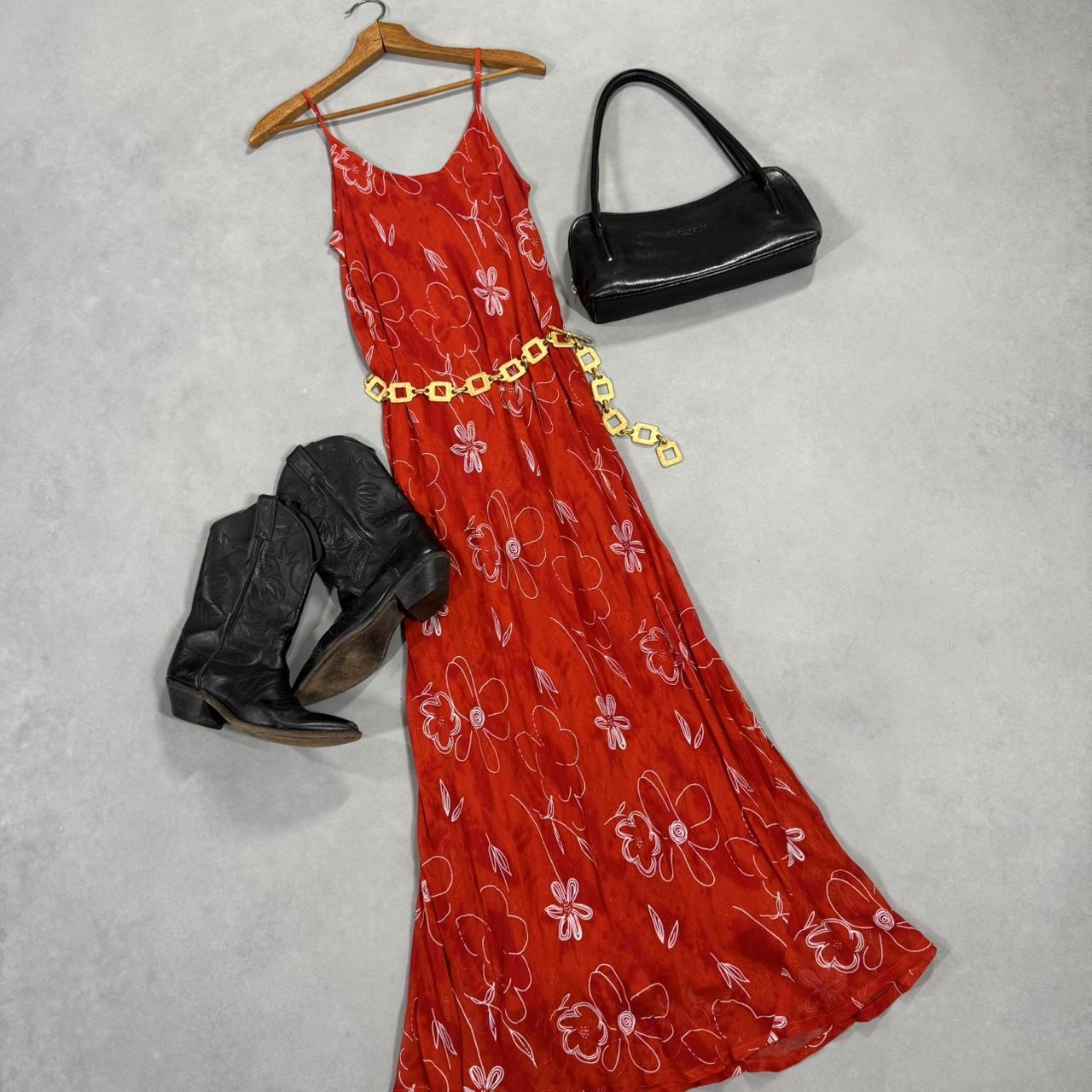 VINTAGE 90S SACRED THREADS MAXI EMBROIDERED DRESS 🎴