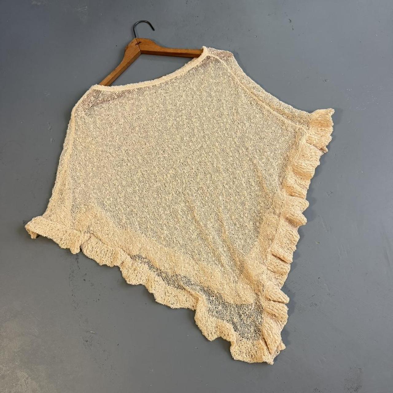 VINTAGE BEIGE PONCHO 🌜