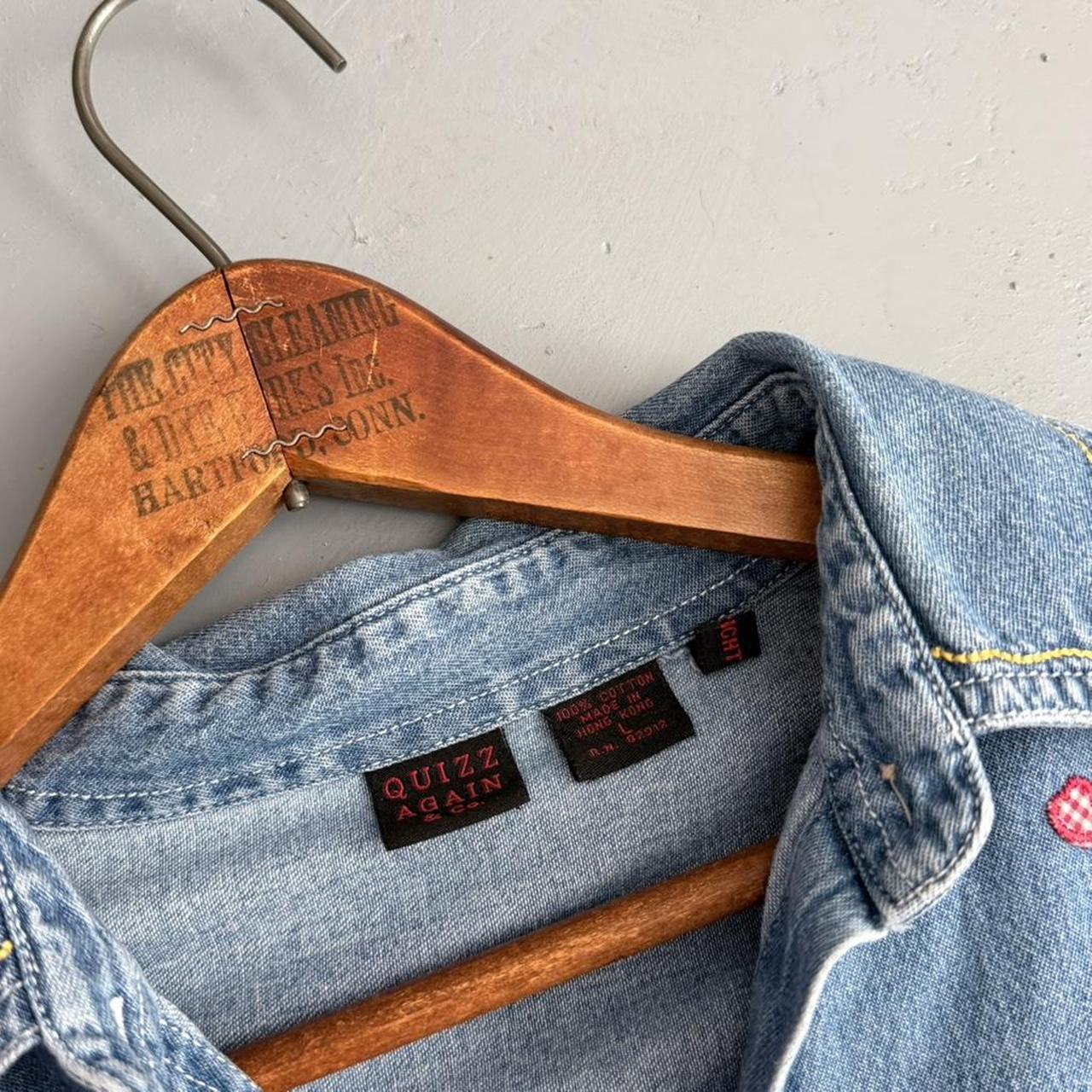 VINTAGE 90S DENIM BUTTON DOWN 🍓✨