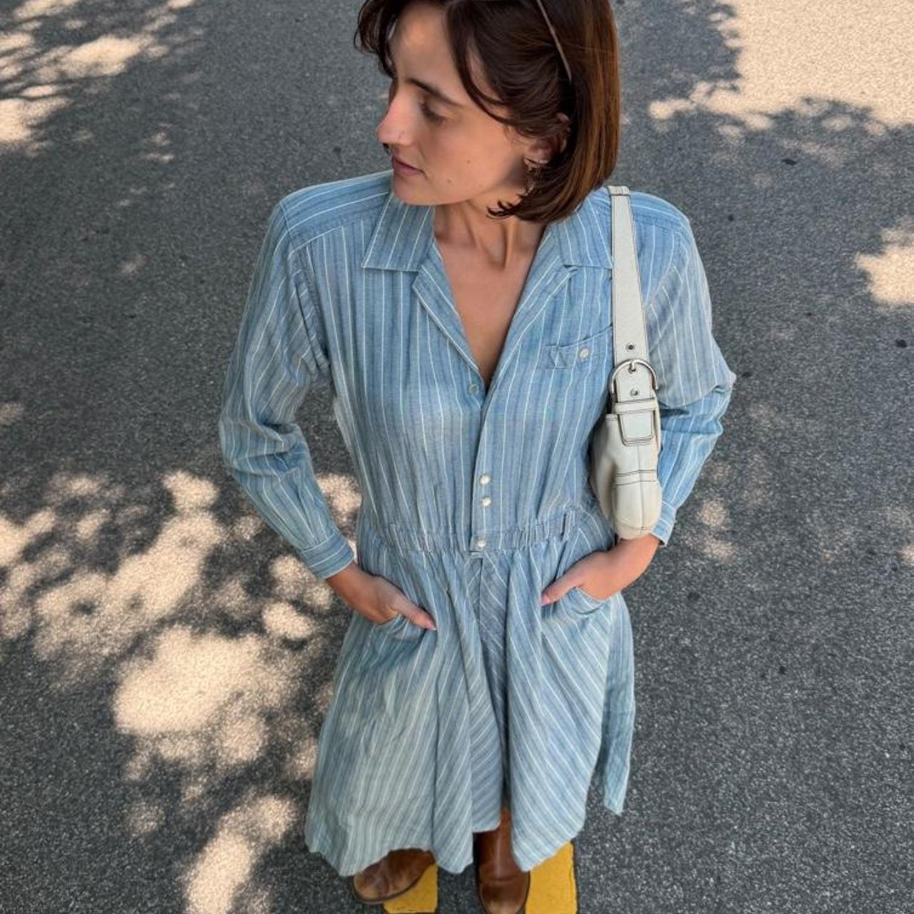 Vintage 90s Liz Claiborne maxi striped dress 🍋