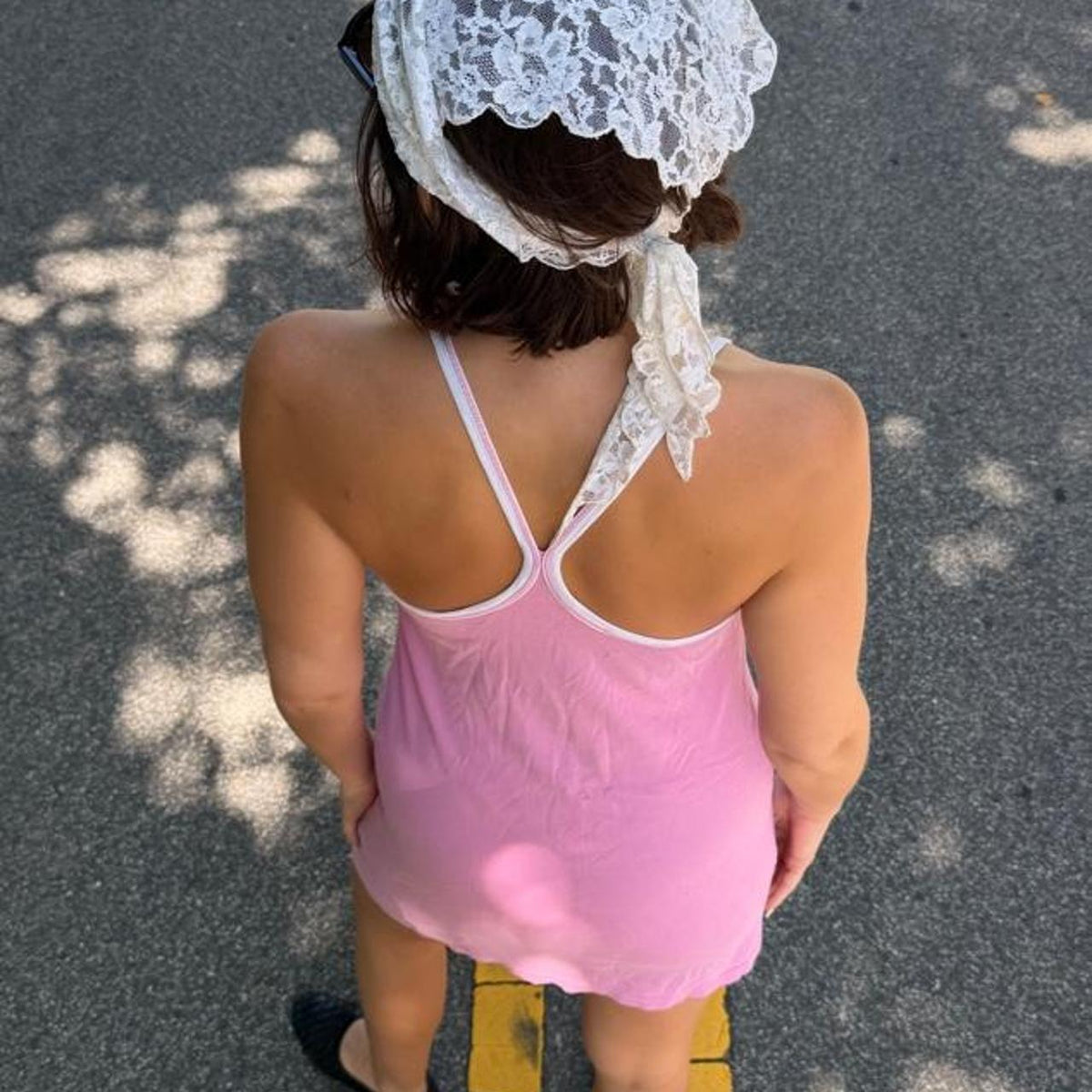 Vintage 90s Calvin Klein pink mini cotton dress 👛