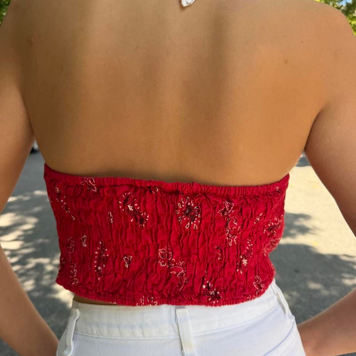 Vintage 90s bandana halter top ๐