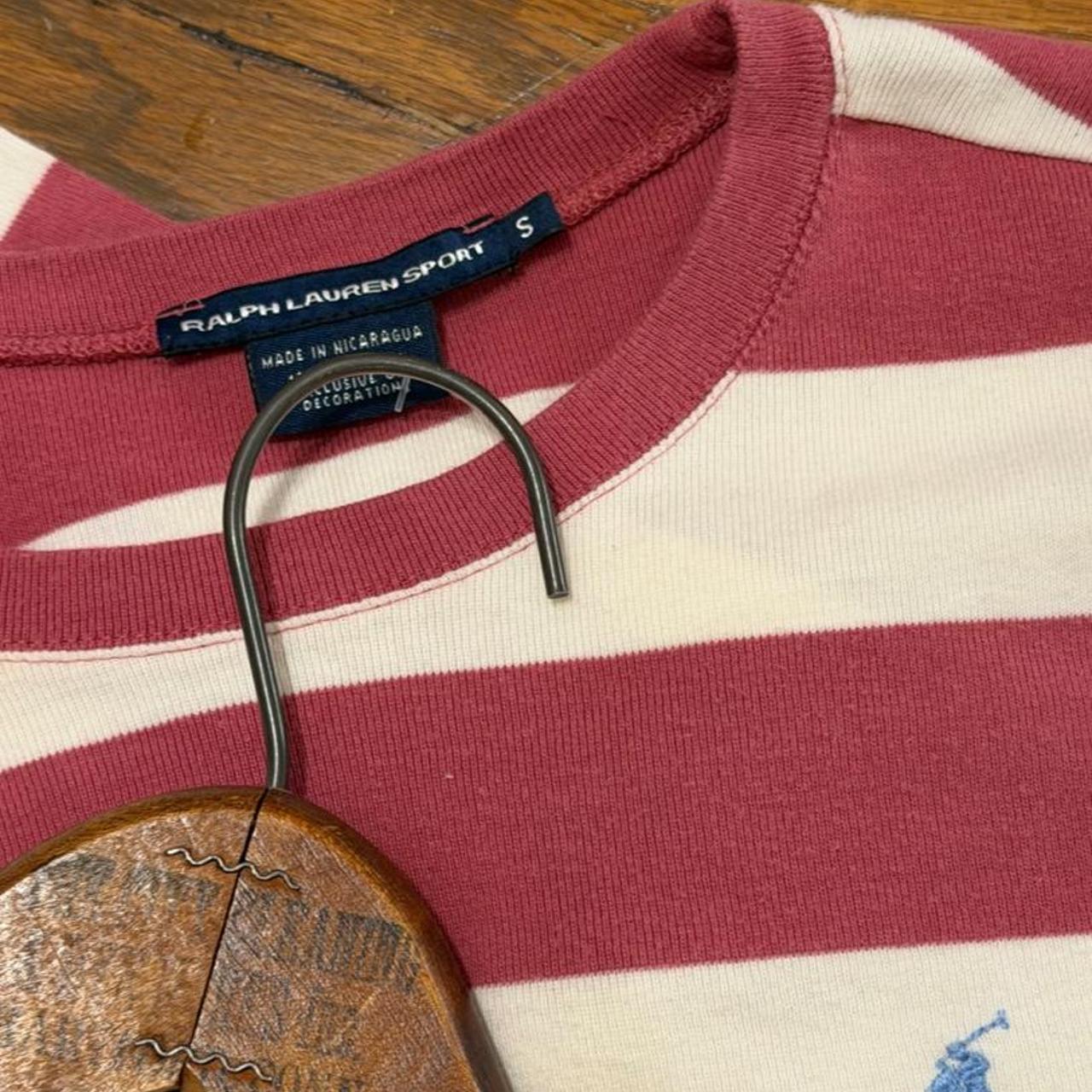 Vintage 90s Polo pink striped long sleeve shirt š±