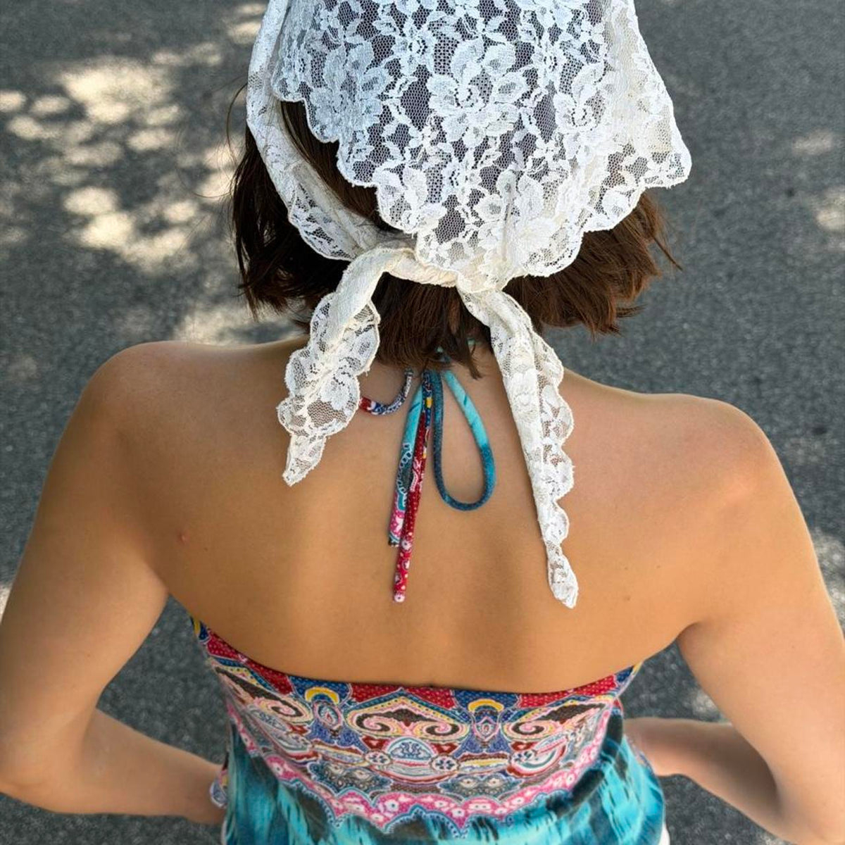 Vintage 90s halter boho top 🗿
