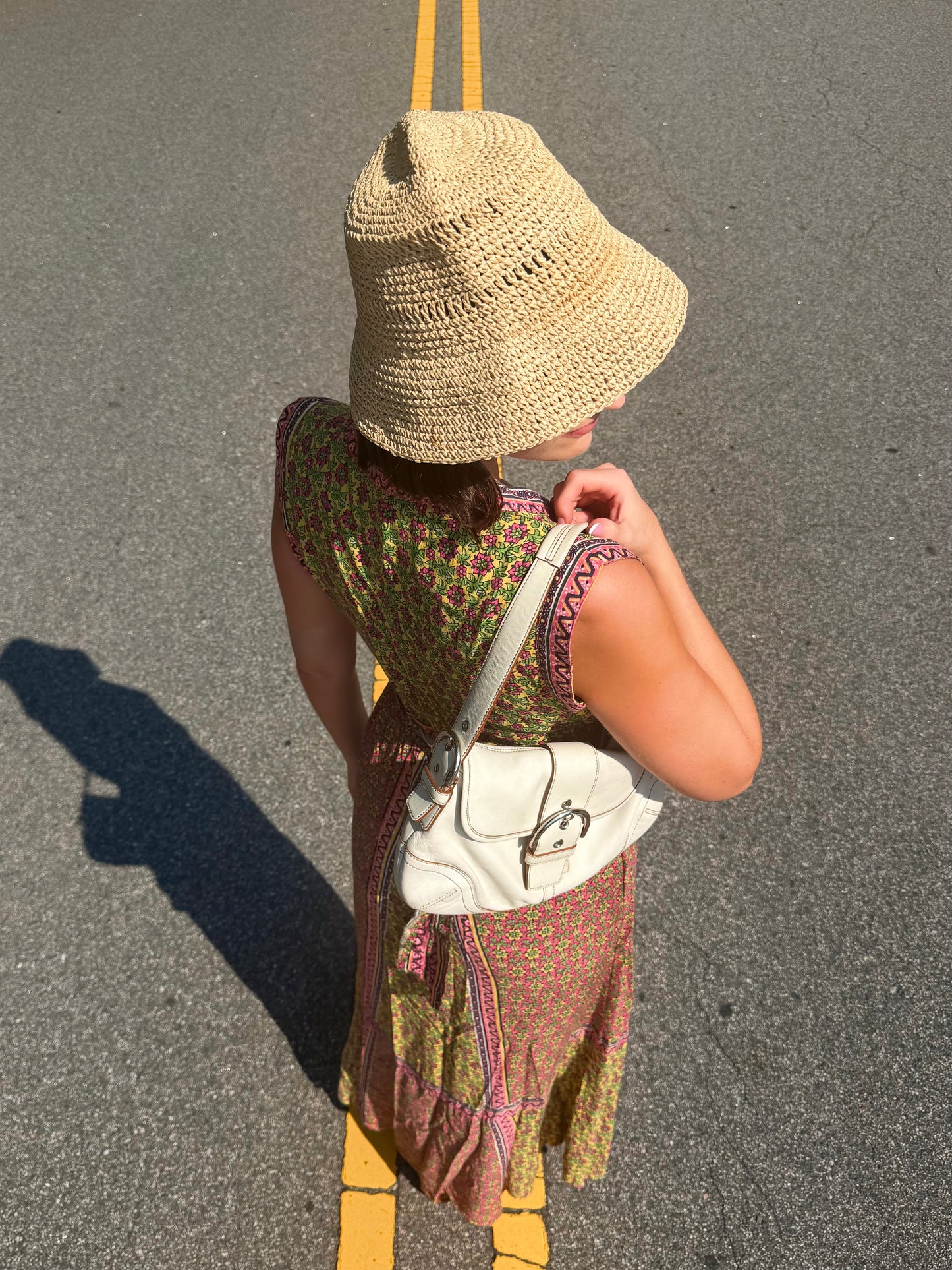 Vintage boho floral maxi dress 🌸