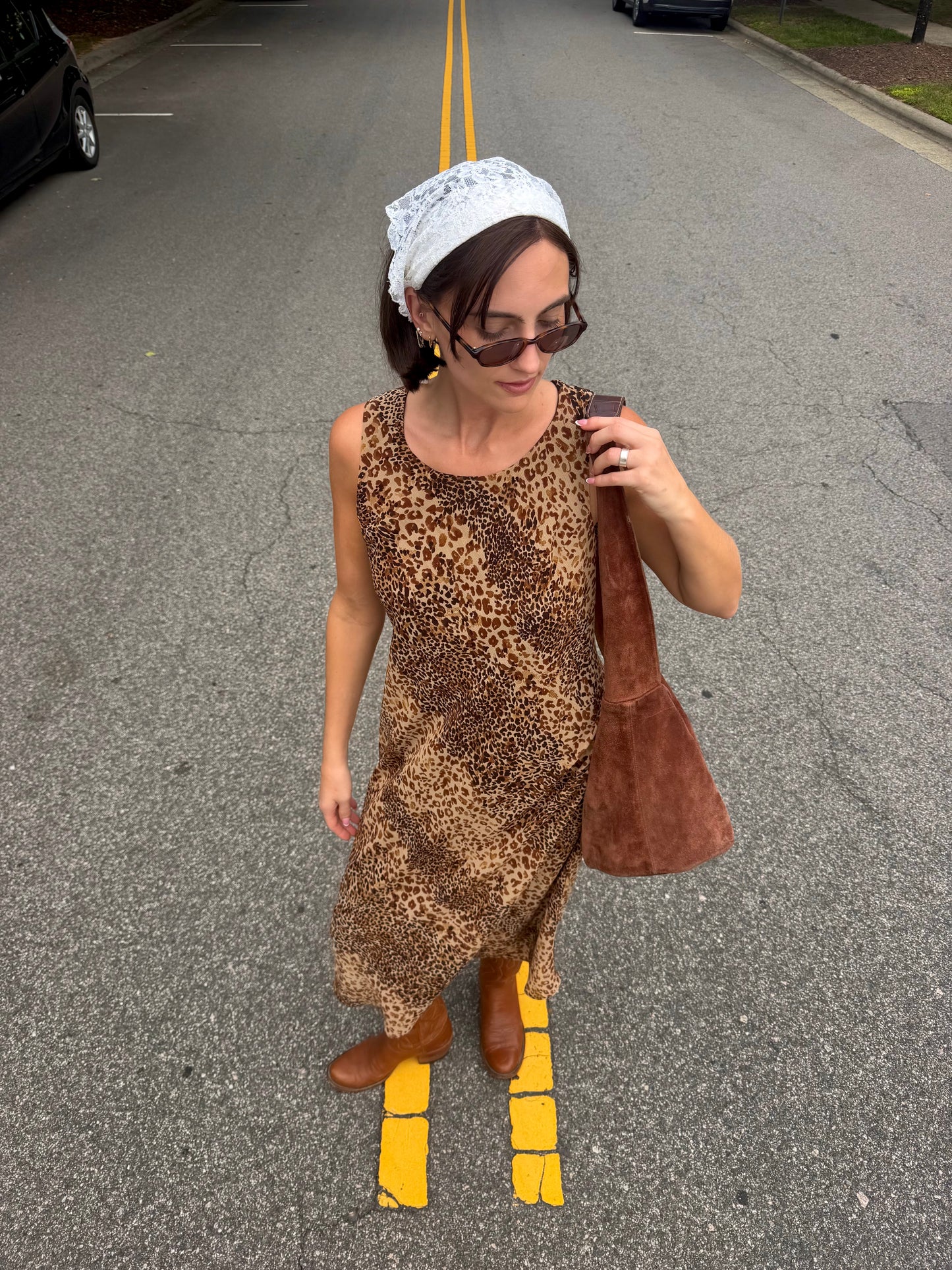 Vintage 90s studio I cheetah maxi dress 🐆