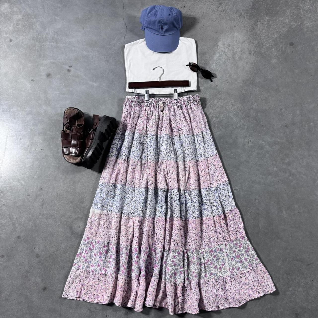 VINTAGE 90S BELMA NEW YORK FLORAL MAXI SKIRT 🌸