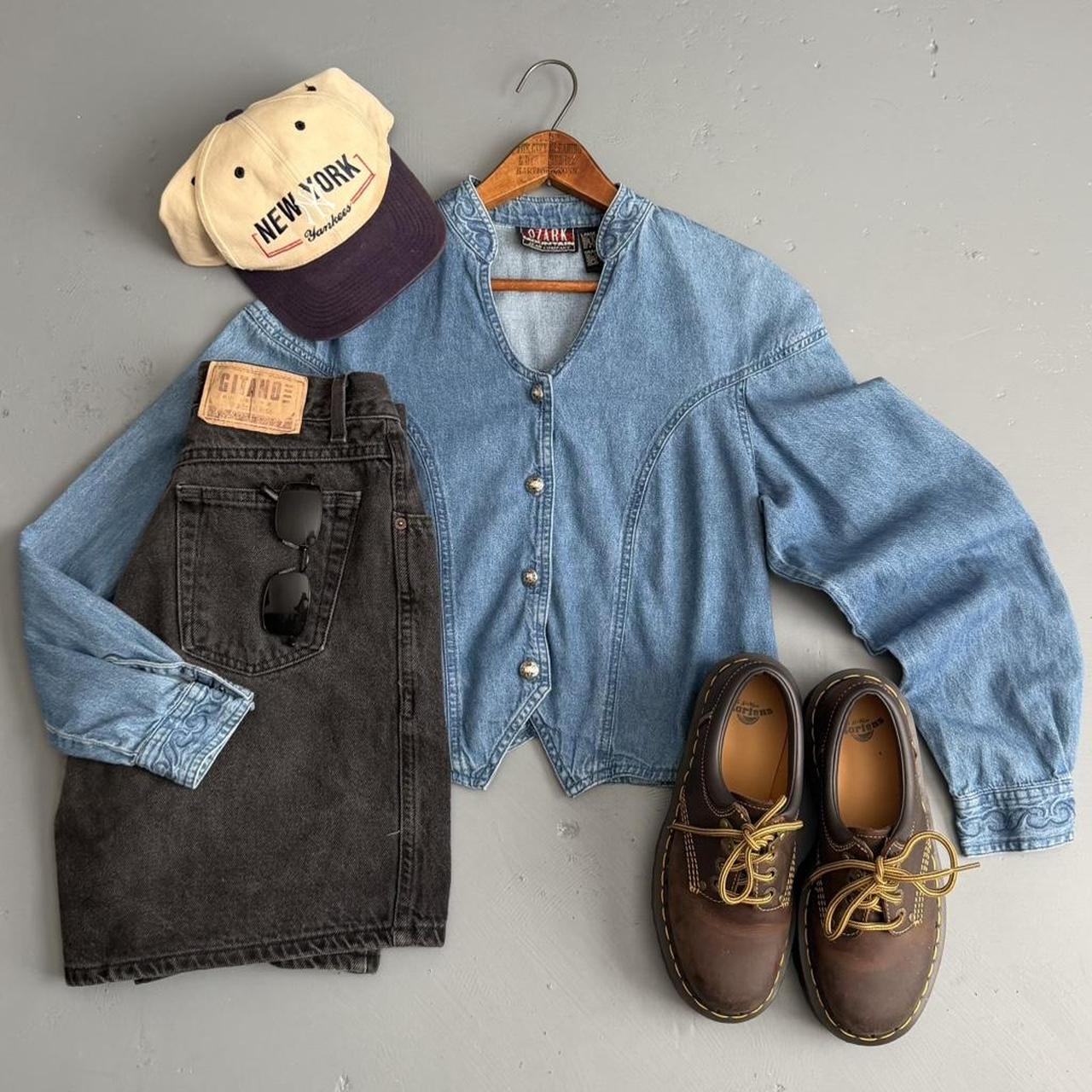 VINTAGE OZARK DENIM LONG SLEEVE TOP