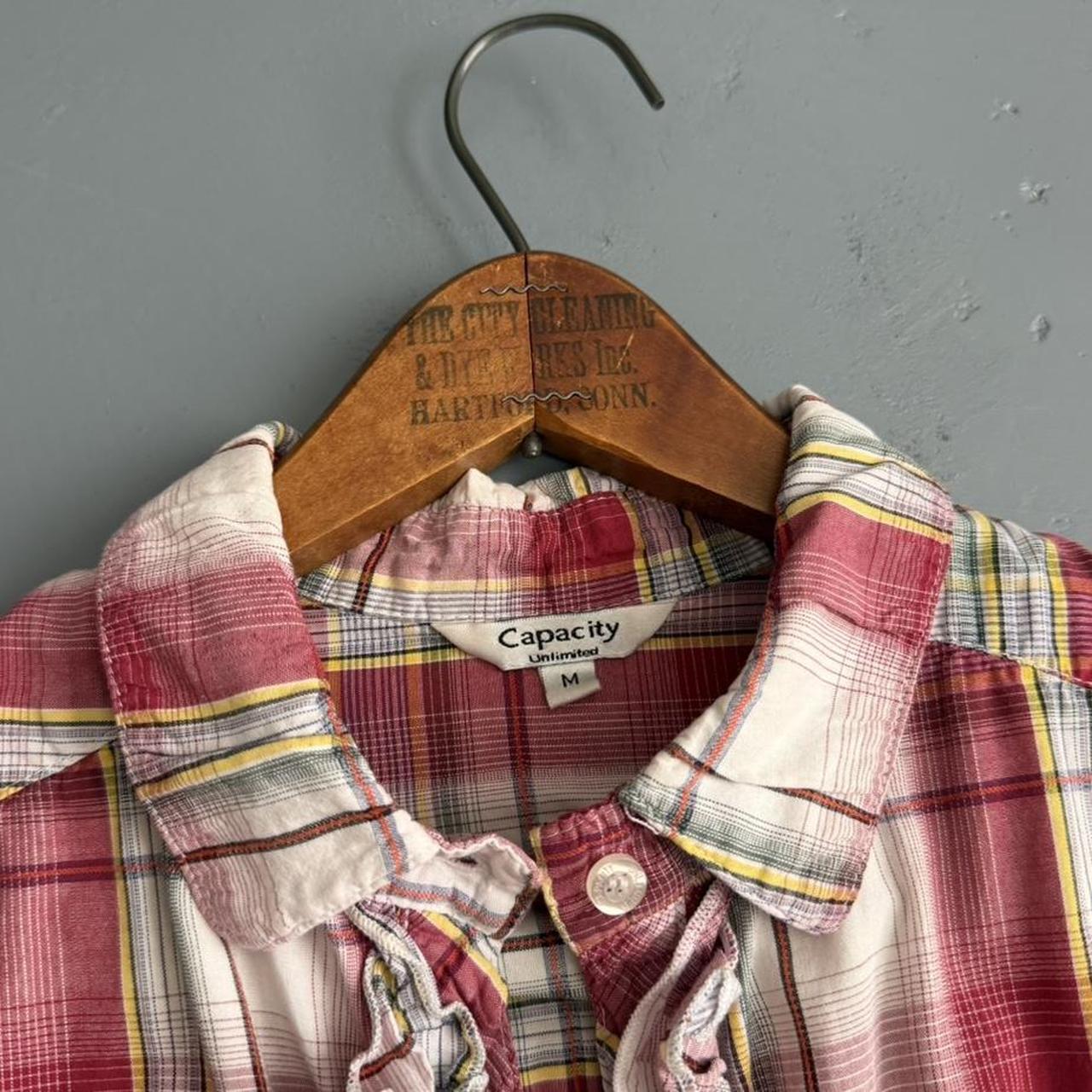 VINTAGE 90S CAPACITY PLAID FLORAL BLOUSE 🤠