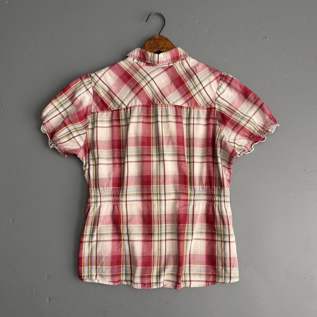 VINTAGE 90S CAPACITY PLAID FLORAL BLOUSE 🤠