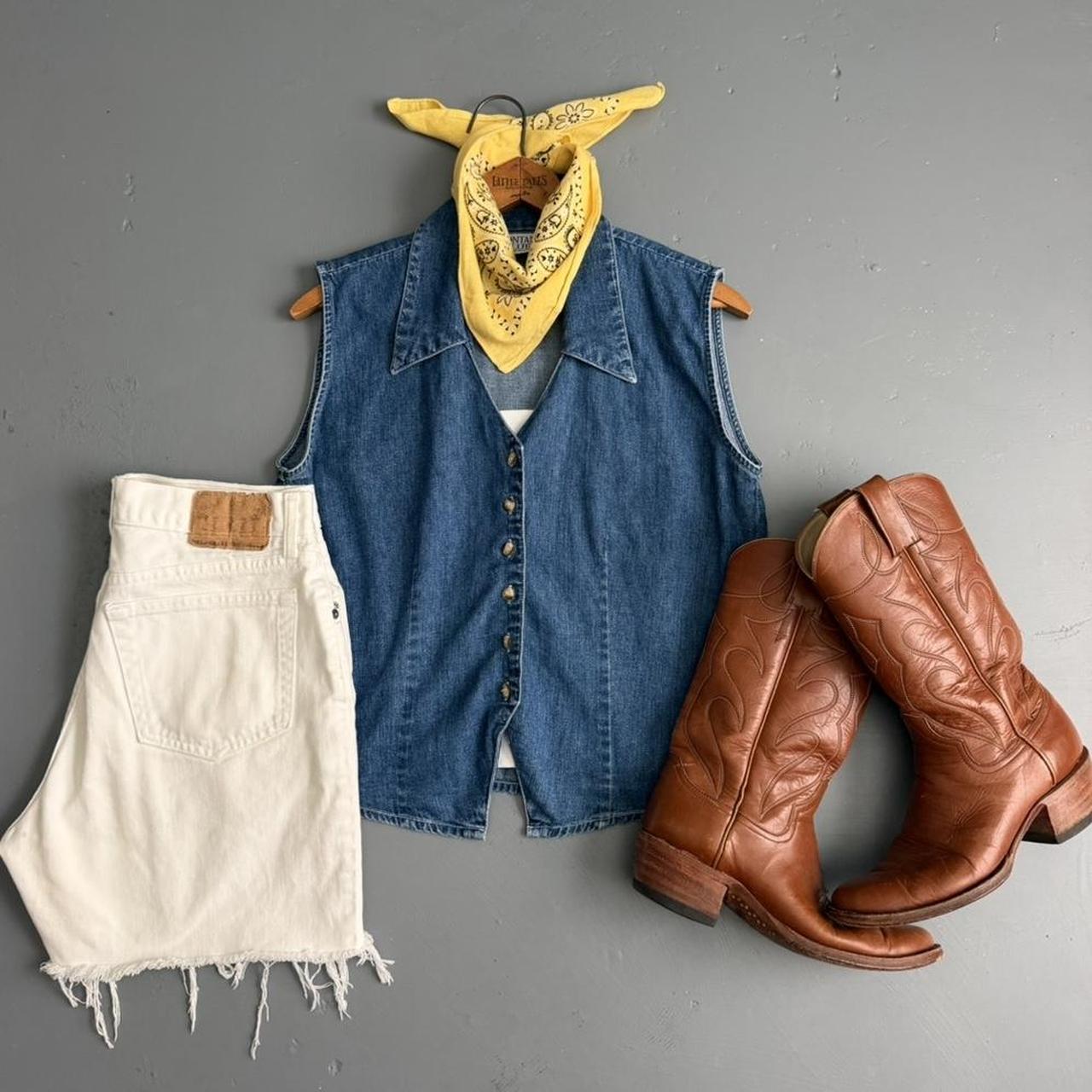 VINTAGE 90S MONTANA BLUES DENIM VEST 🌻