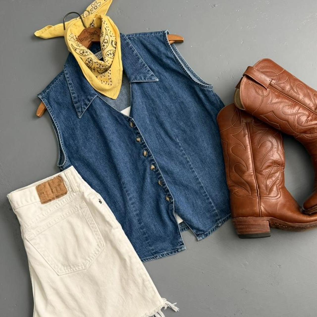 VINTAGE 90S MONTANA BLUES DENIM VEST 🌻