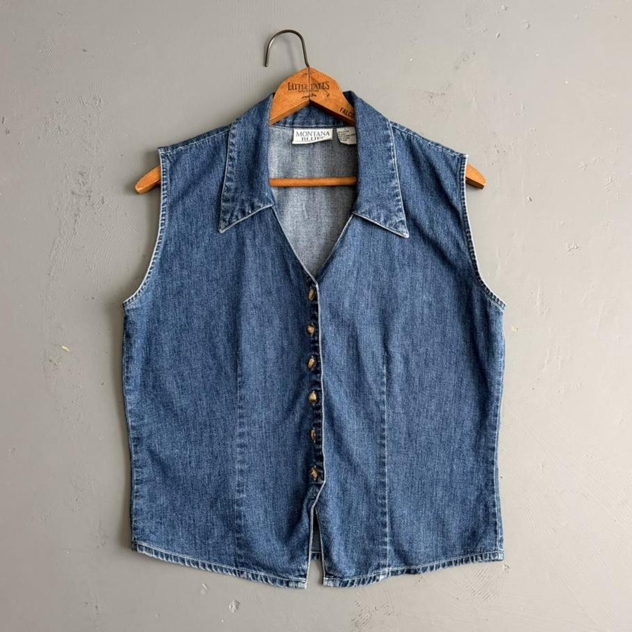 VINTAGE 90S MONTANA BLUES DENIM VEST 🌻