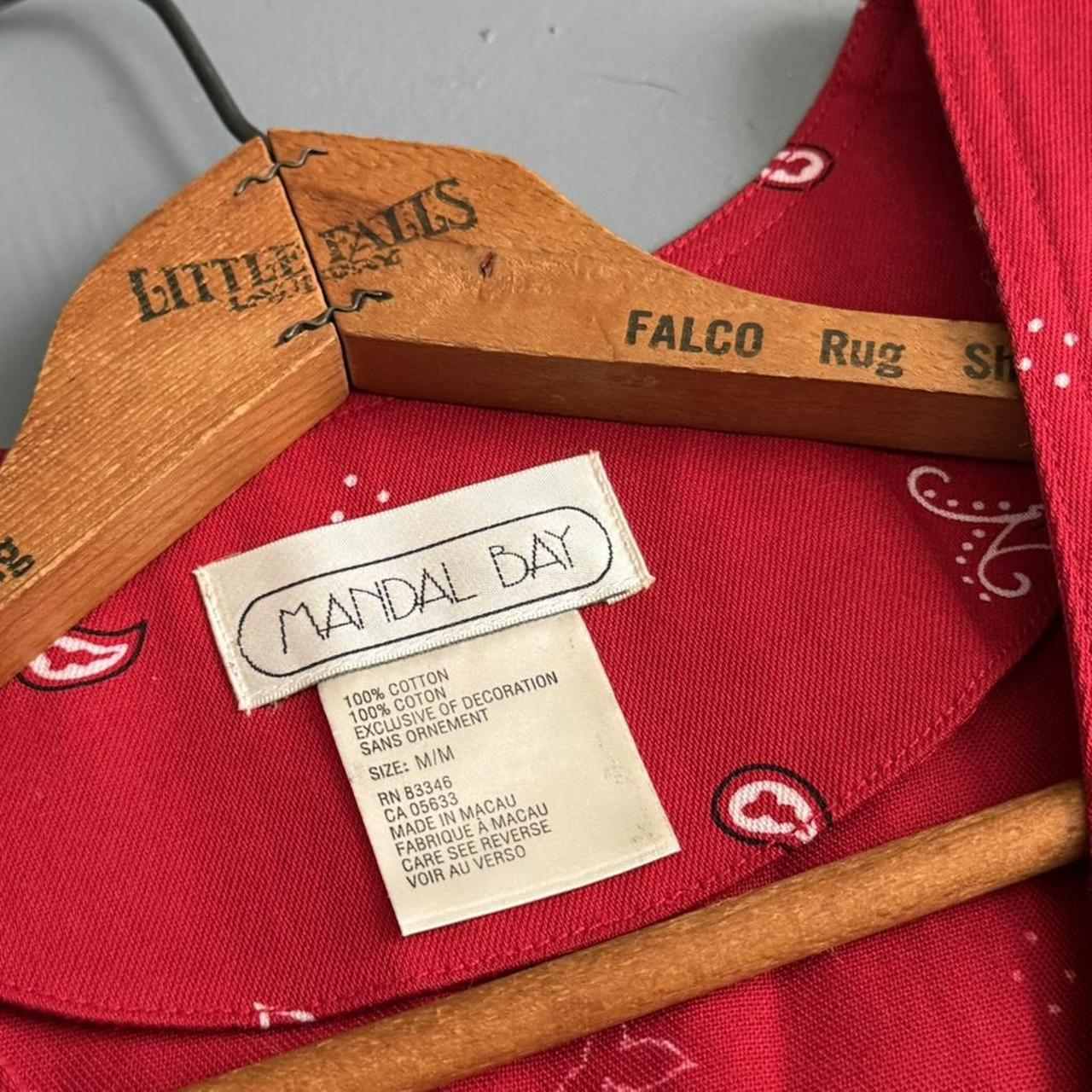 VINTAGE RED BANDANA PICNIC BUTTON VEST 🐜🐜🐜🍉🌭🥕🫛