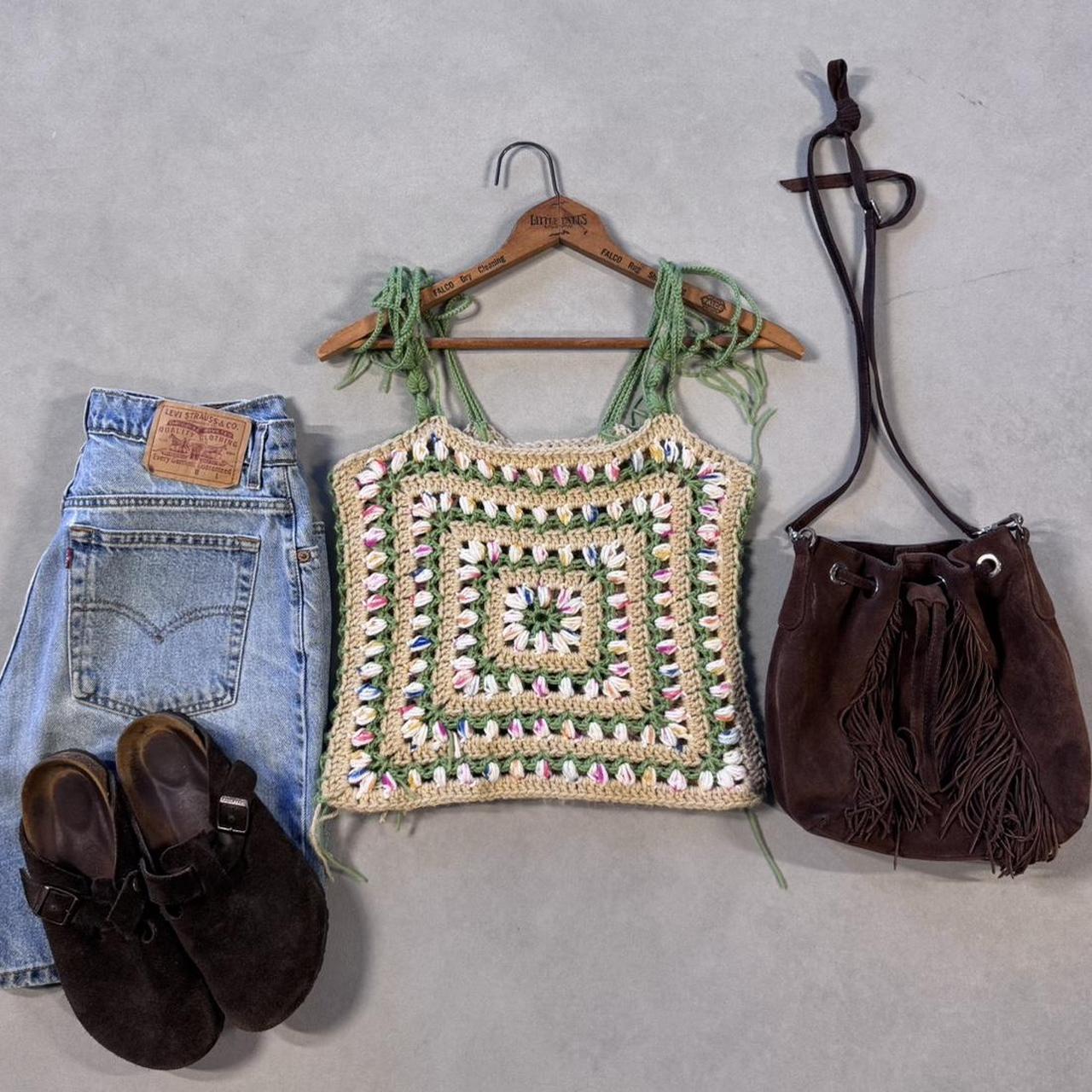 HANDMADE KNITTED CROCHET TOP 🌵