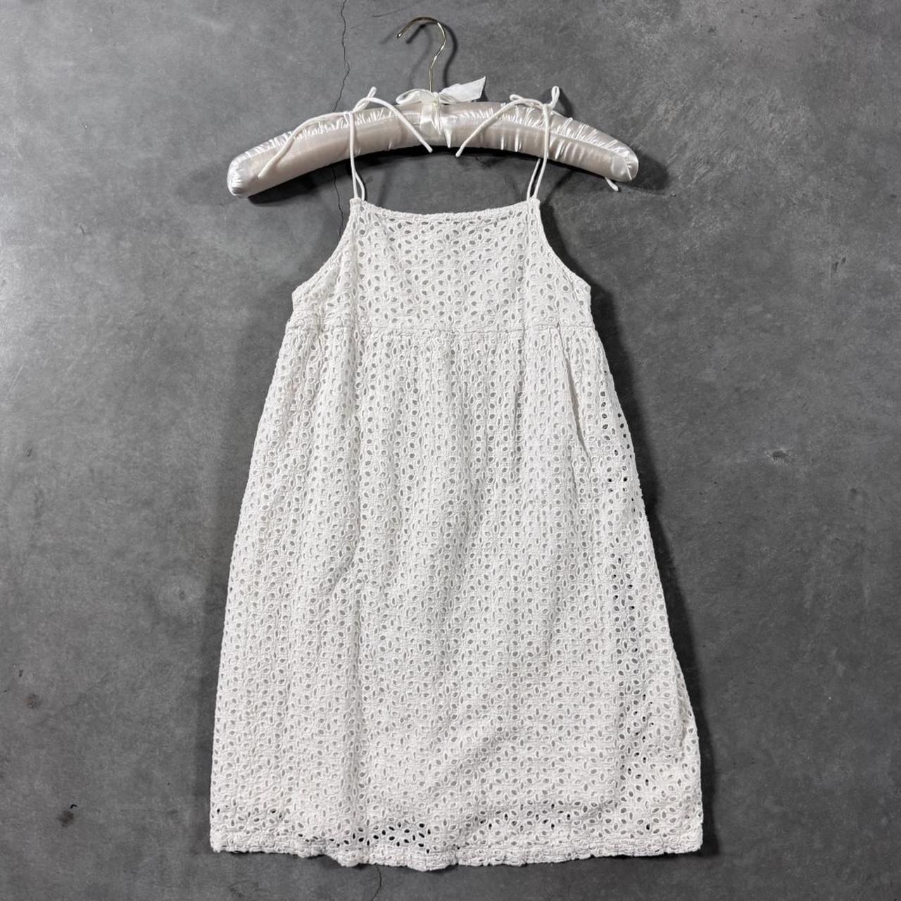 VINTAGE GAP MINI WHITE EYELET DRESS 🪽