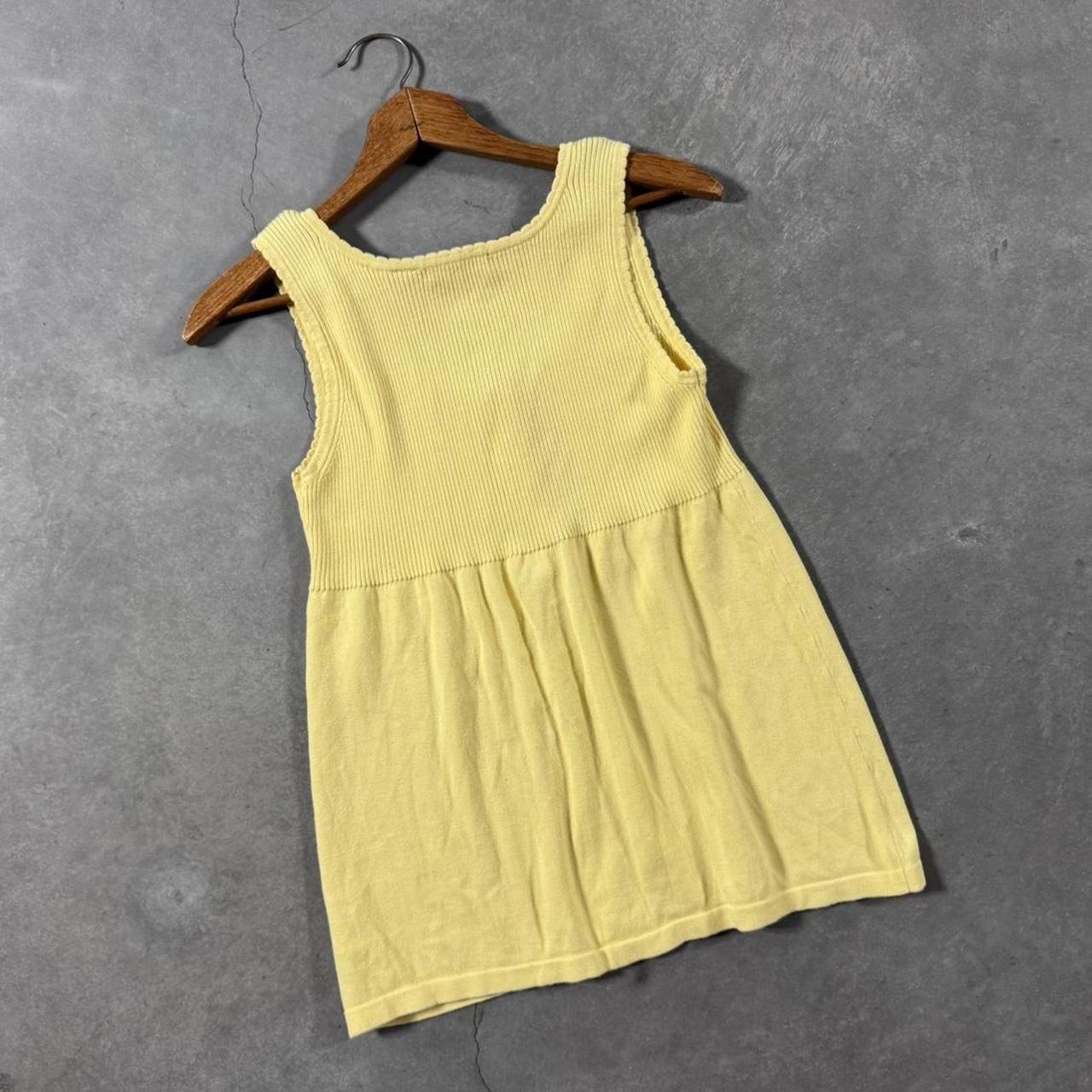 VINTAGE 90S JEANNE PIERRE YELLOW BABYDOLL SWEATER 🍌