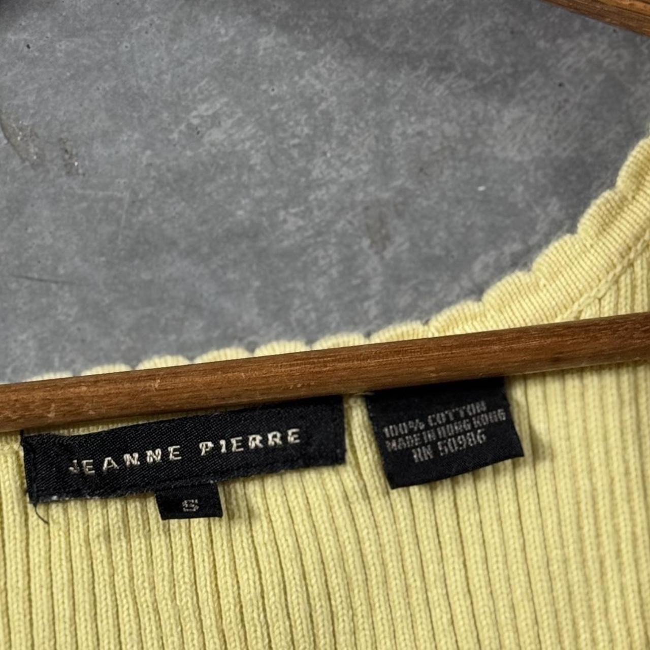 VINTAGE 90S JEANNE PIERRE YELLOW BABYDOLL SWEATER 🍌