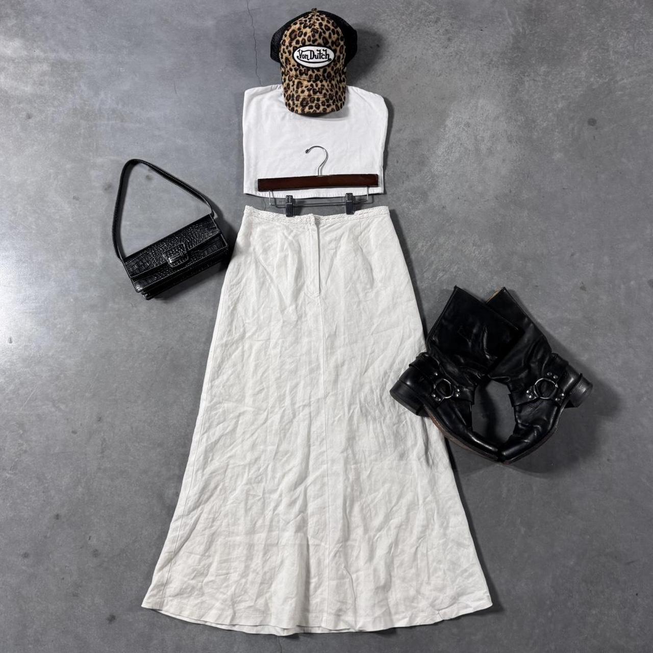 VINTAGE 90S WILLISMITH LINEN MAXI SKIRT 🐆