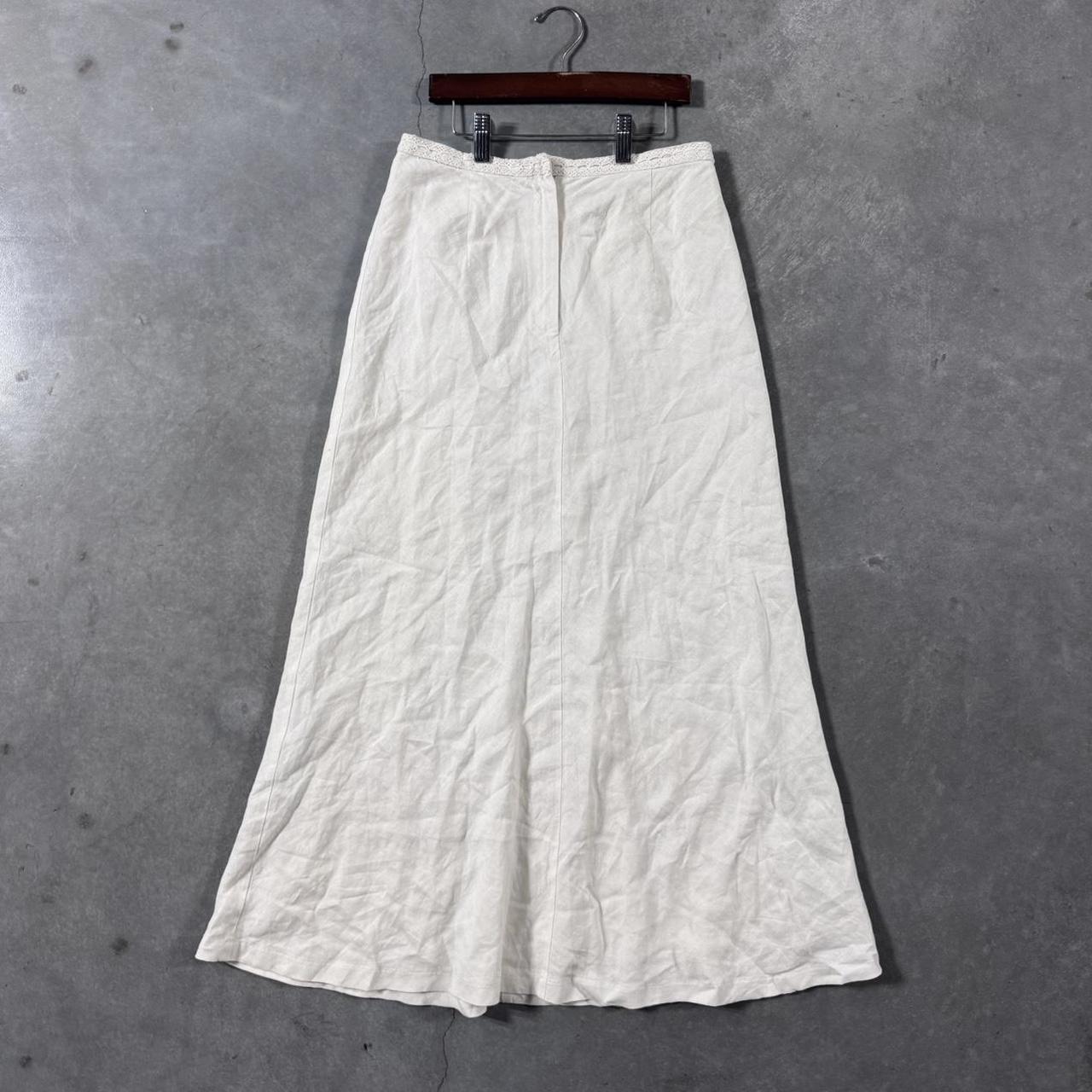 VINTAGE 90S WILLISMITH LINEN MAXI SKIRT 🐆