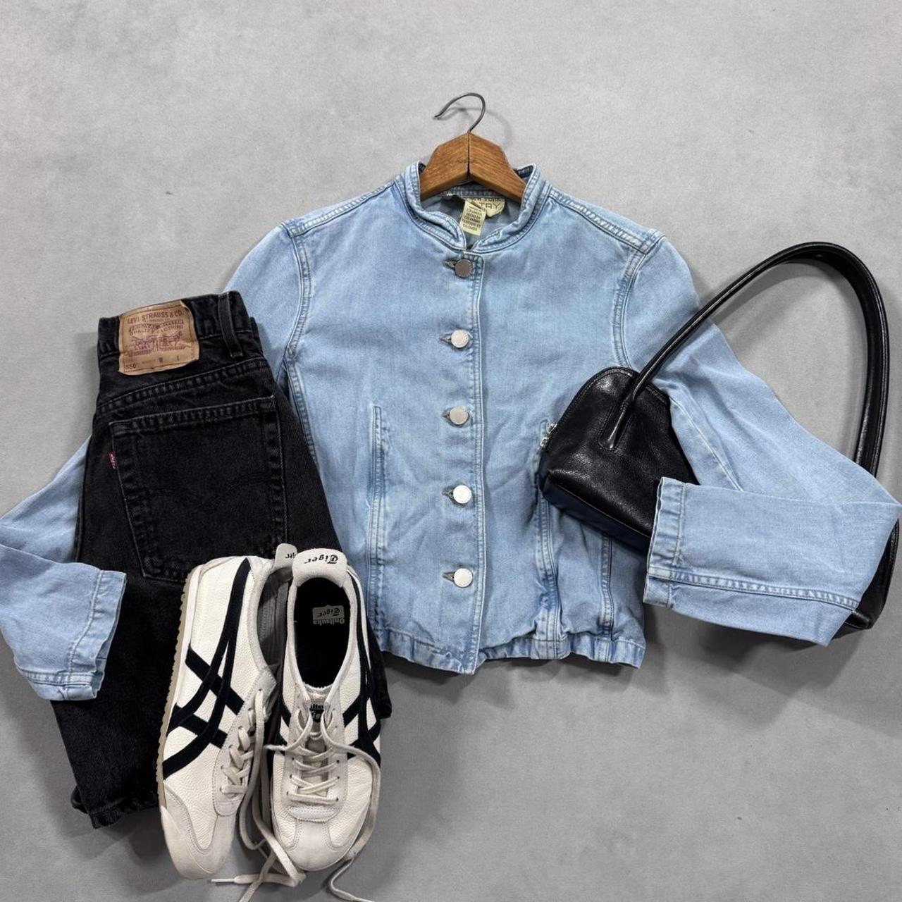 VINTAGE 90S JONES NEW YORK COUNTRY DENIM TOP