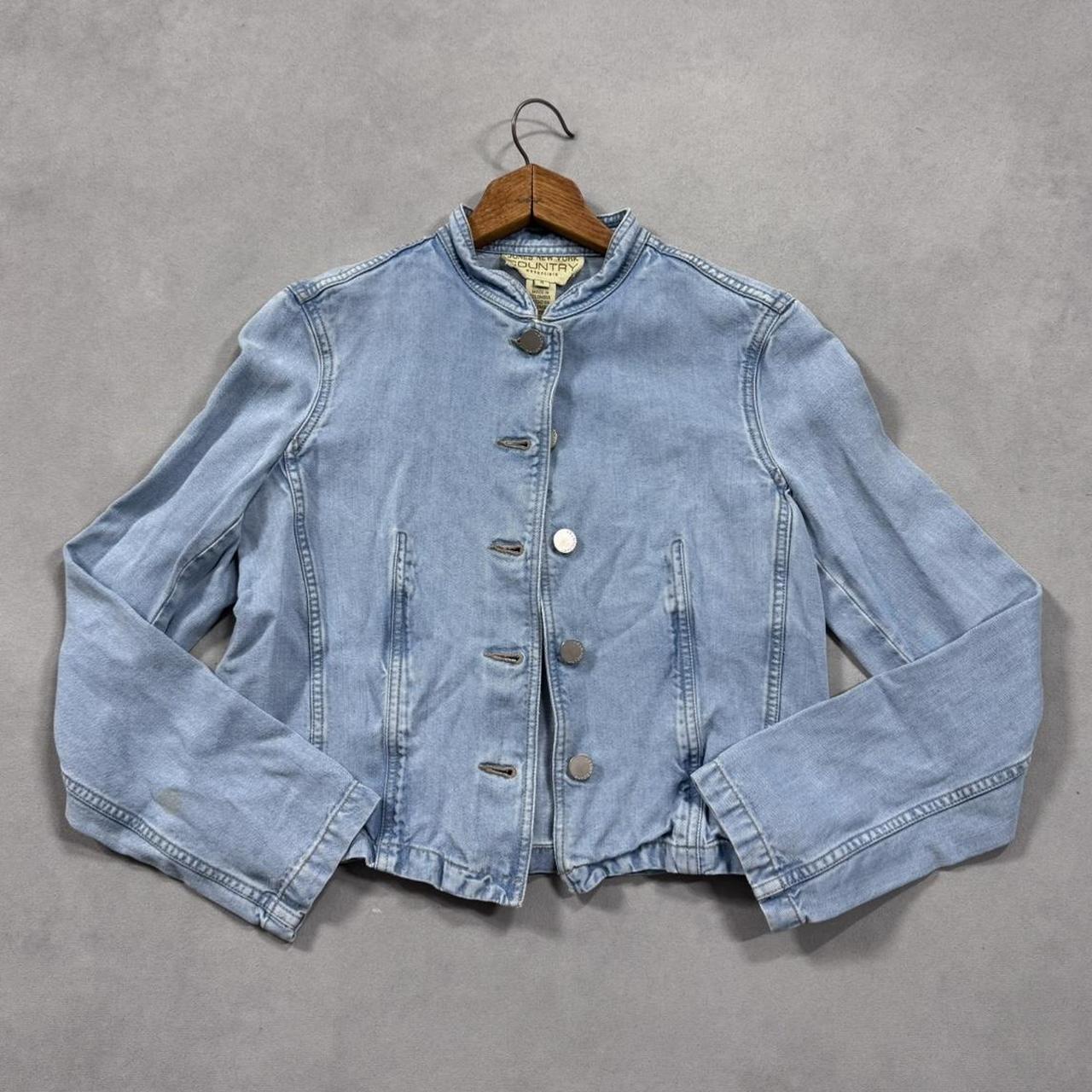 VINTAGE 90S JONES NEW YORK COUNTRY DENIM TOP