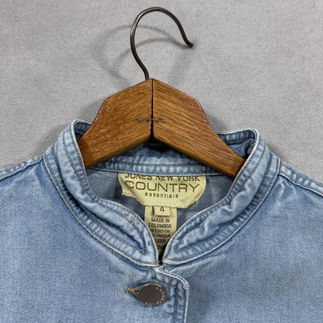 VINTAGE 90S JONES NEW YORK COUNTRY DENIM TOP