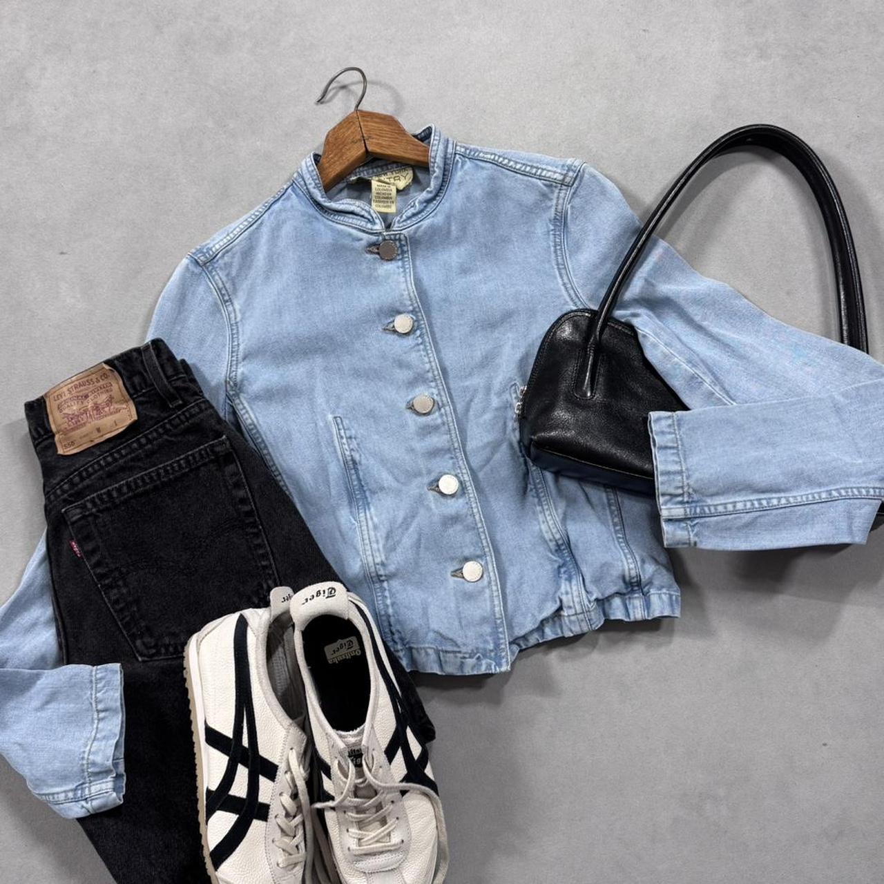 VINTAGE 90S JONES NEW YORK COUNTRY DENIM TOP