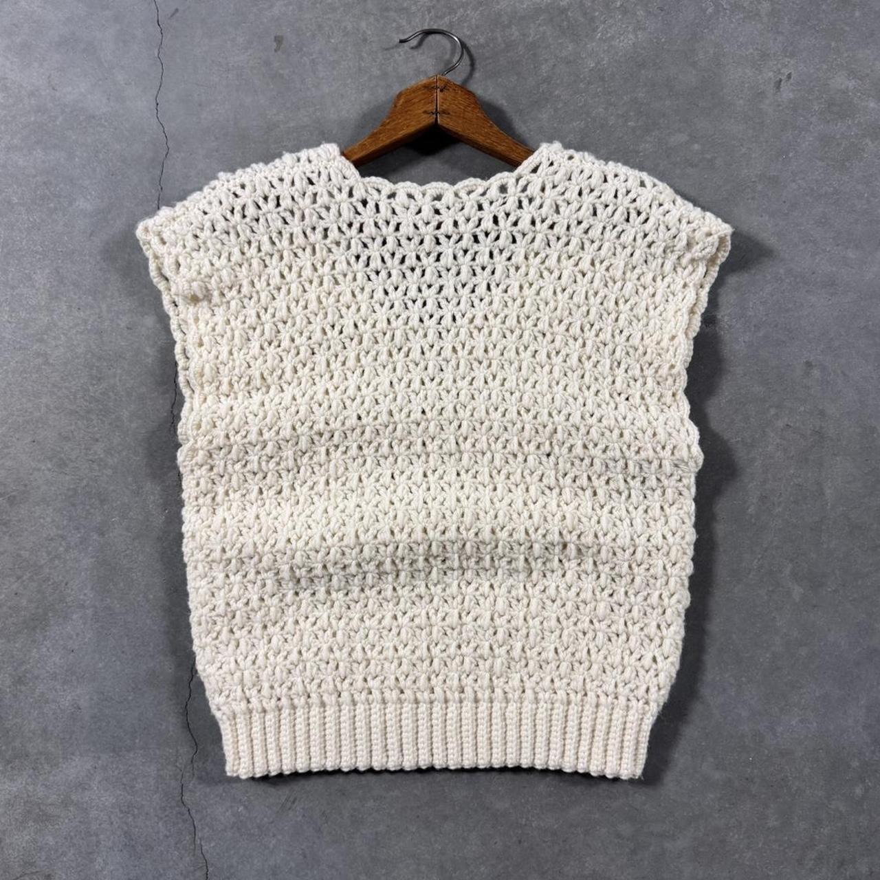 VINTAGE HANDMADE SHORT SLEEVE SWEATER VEST 🌿