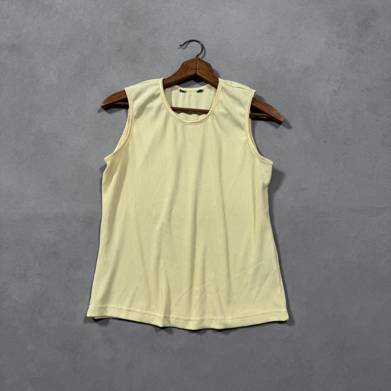 VINTAGE YELLOW MICRO-MESH TANK TOP 🍌