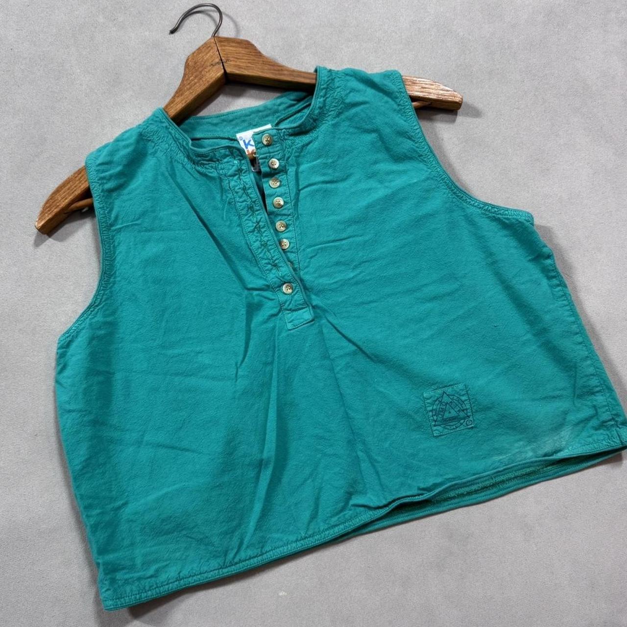 VINTAGE 90S KIKOMO BLUE TANK TOP 🌞
