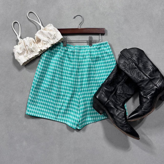 VINTAGE GINGHAM SHORTS