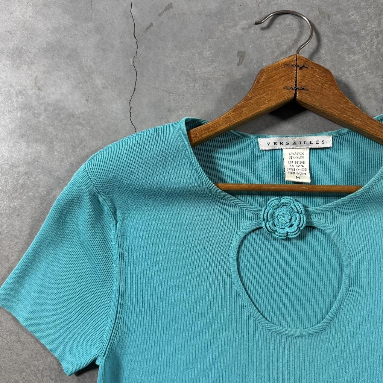 VINTAGE 90S VERSAILLES FLOWER CUT OUT BLOUSE
