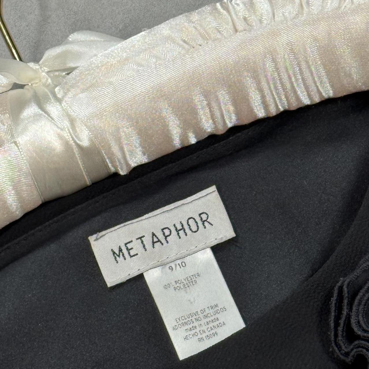 VINTAGE 90S METAPHOR BLACK BLOUSE