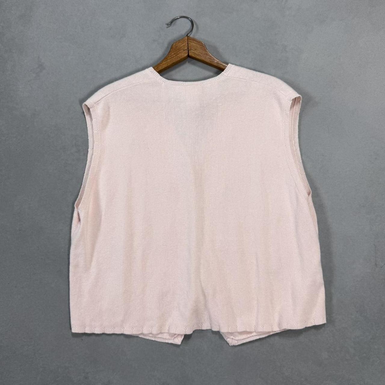 VINTAGE KORET PINK FLORAL SWEATER VEST 🌸