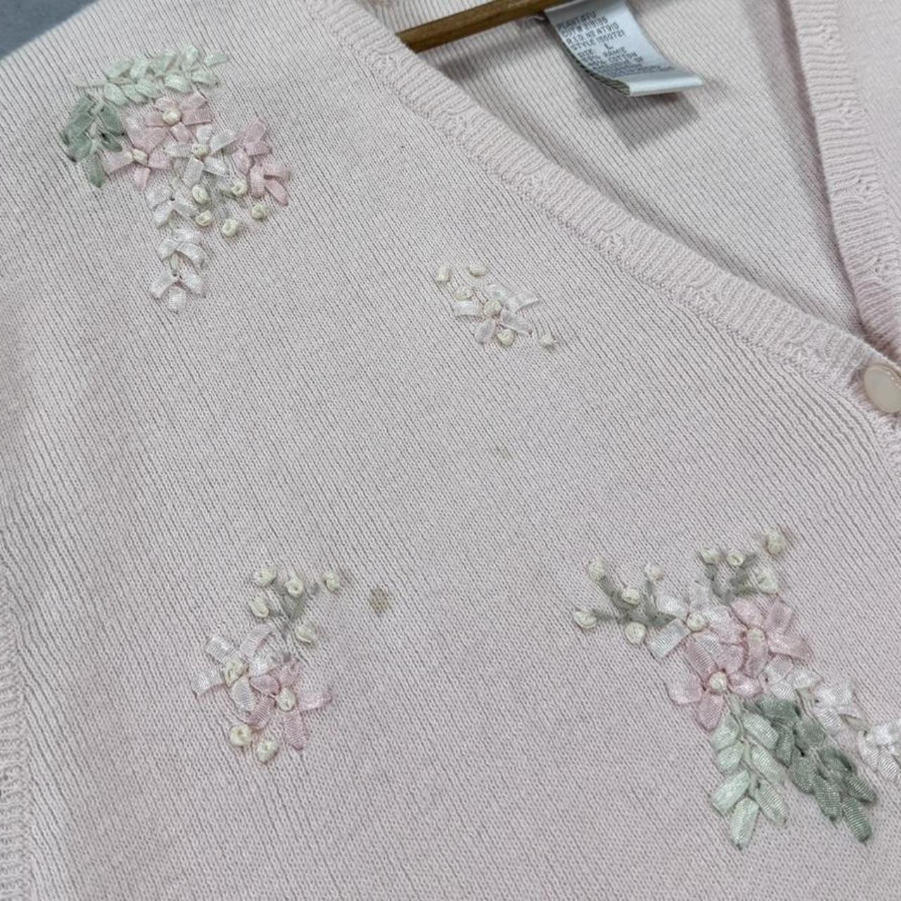 VINTAGE KORET PINK FLORAL SWEATER VEST 🌸