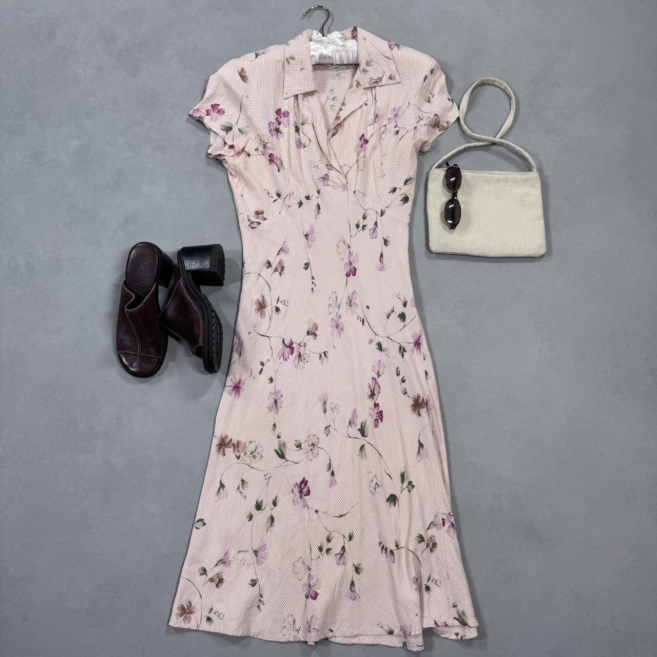 VINTAGE 90S HARLOW GINGHAM MAXI DRESS