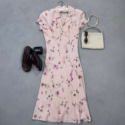 VINTAGE 90S HARLOW GINGHAM MAXI DRESS