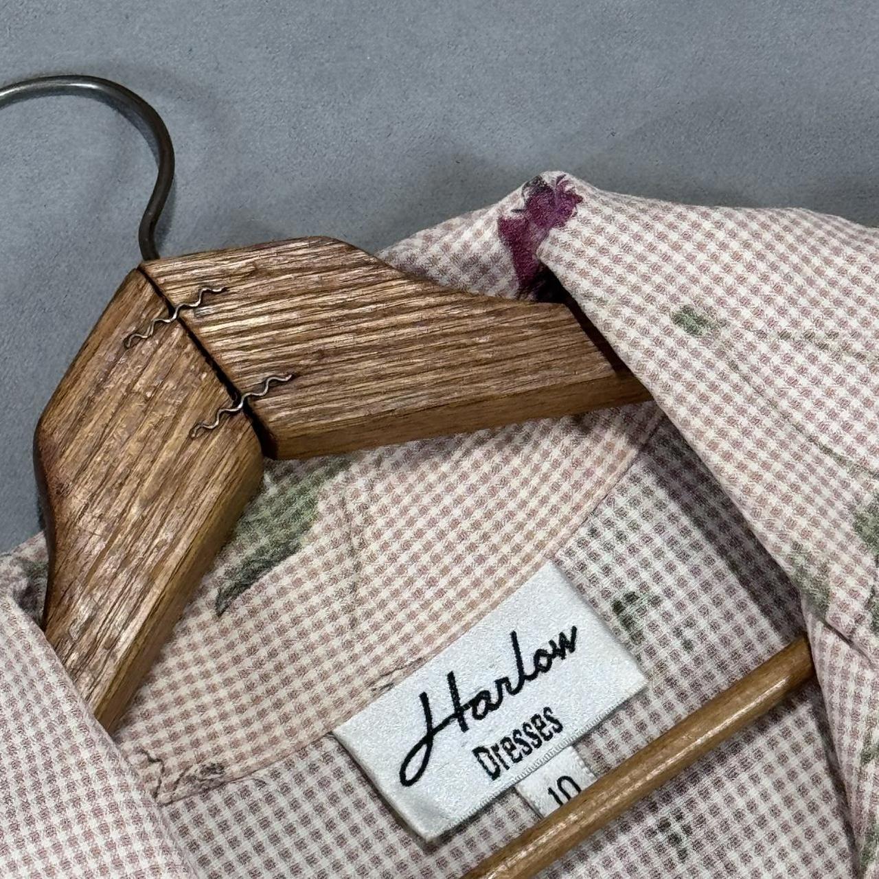 VINTAGE 90S HARLOW GINGHAM MAXI DRESS