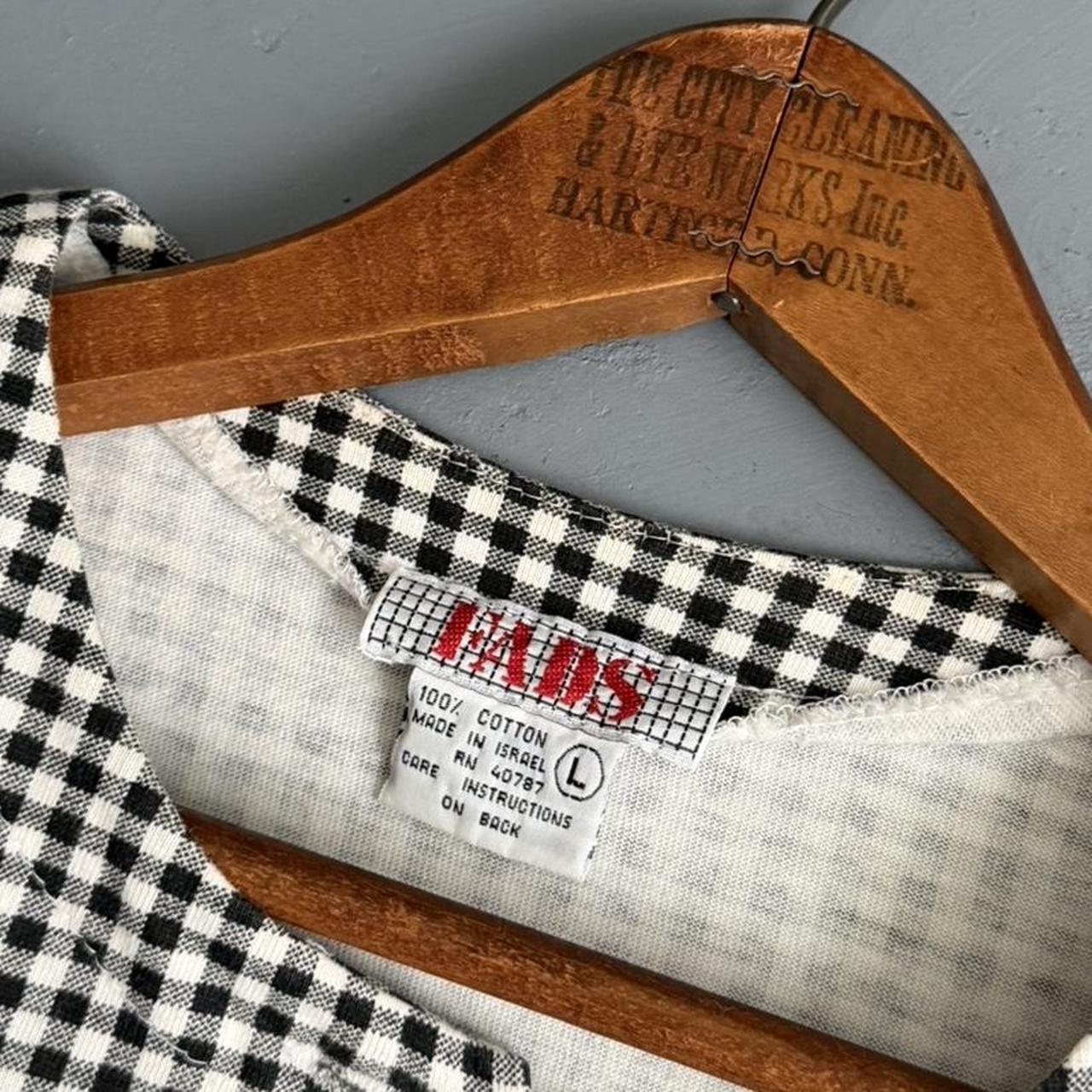 VINTAGE 90S FADS BLACK AND WHITE GINGHAM ROMPER 🍒