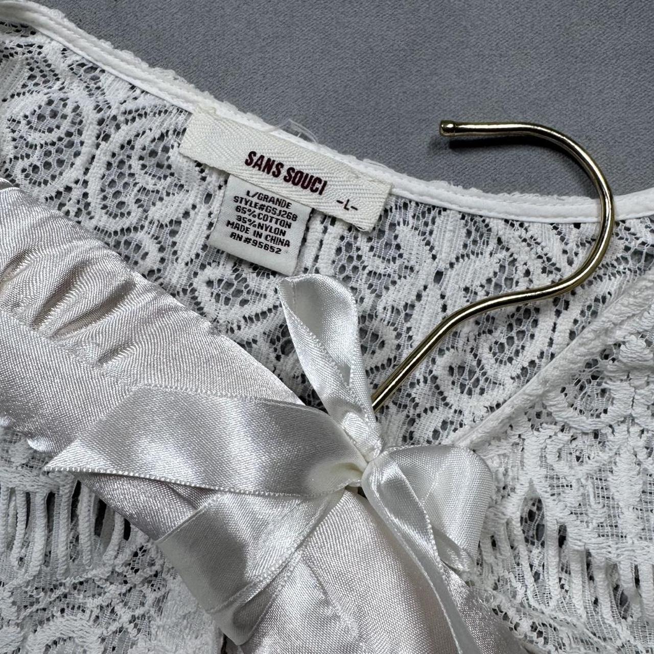 VINTAGE SANS SOUCI LACE SHEER CARDIGAN