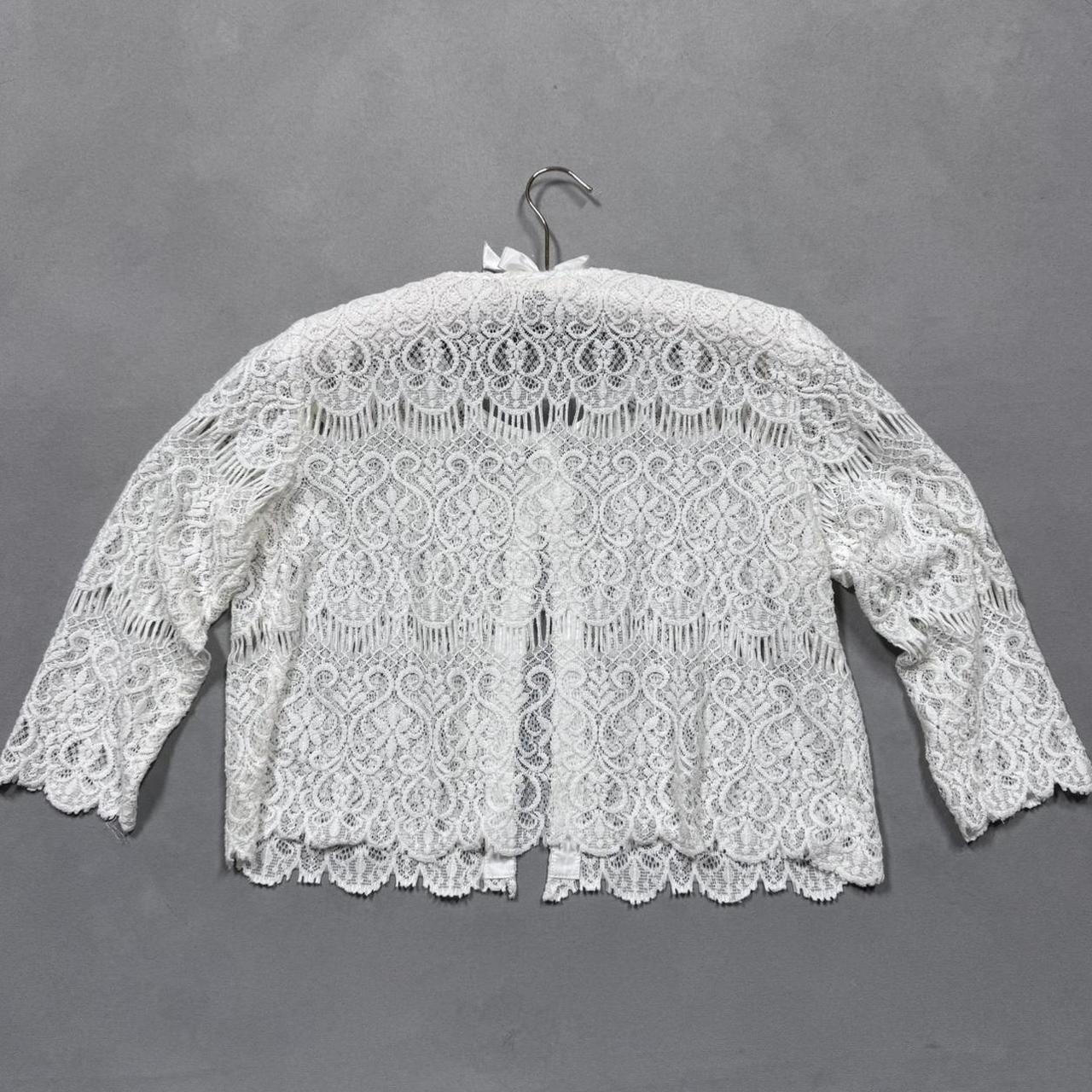 VINTAGE SANS SOUCI LACE SHEER CARDIGAN