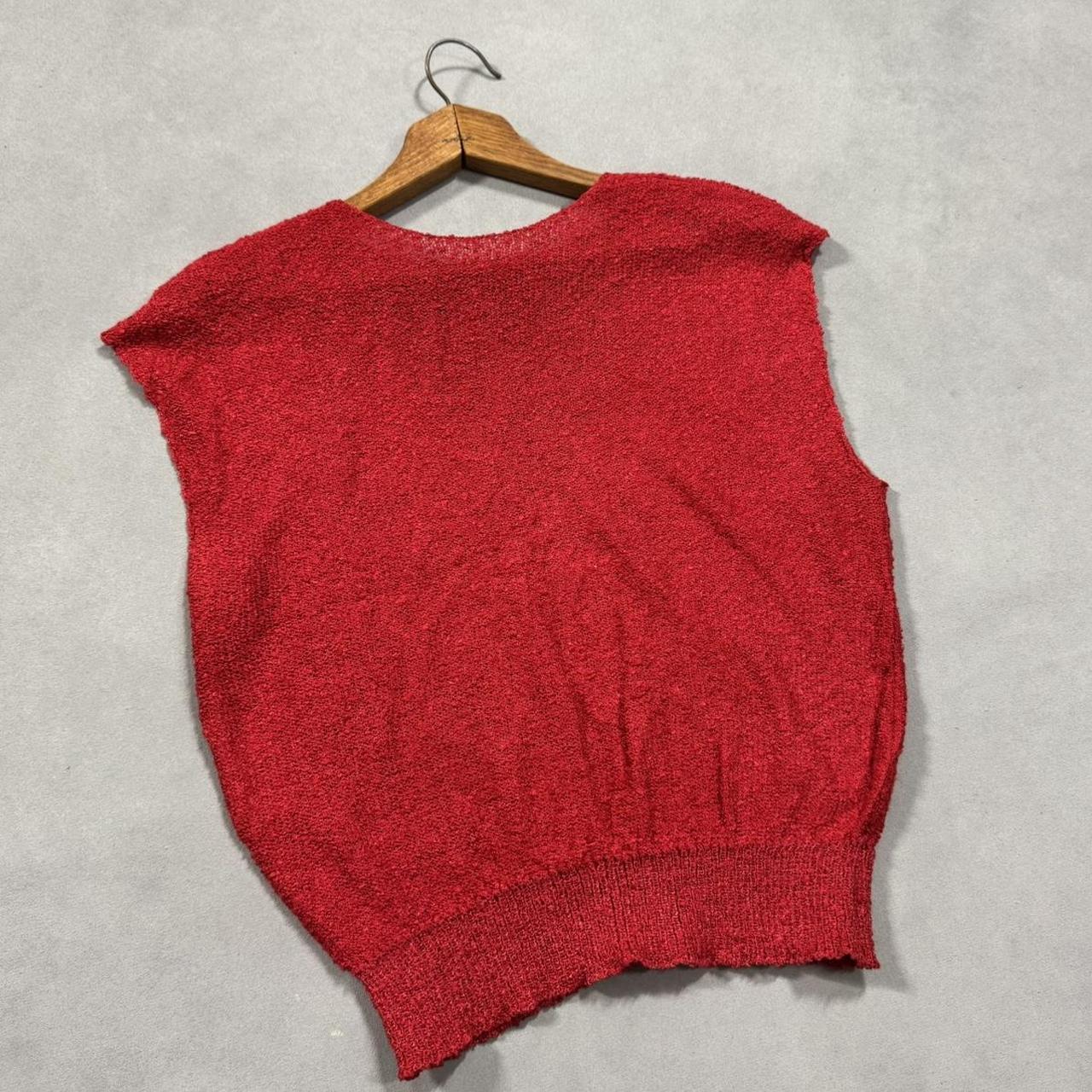 VINTAGE RED SWEATER VEST 🍒