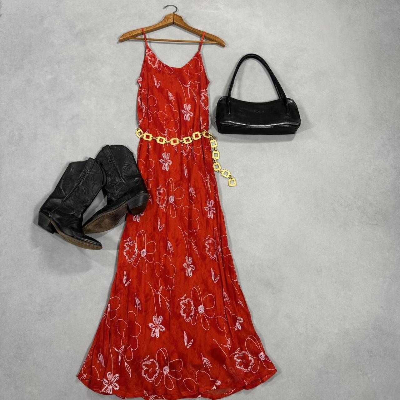 VINTAGE 90S SACRED THREADS MAXI EMBROIDERED DRESS 🎴