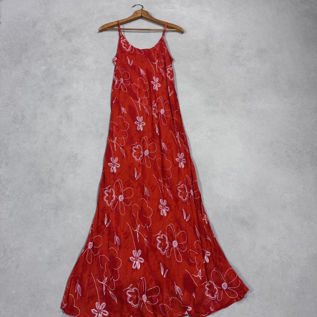 VINTAGE 90S SACRED THREADS MAXI EMBROIDERED DRESS 🎴