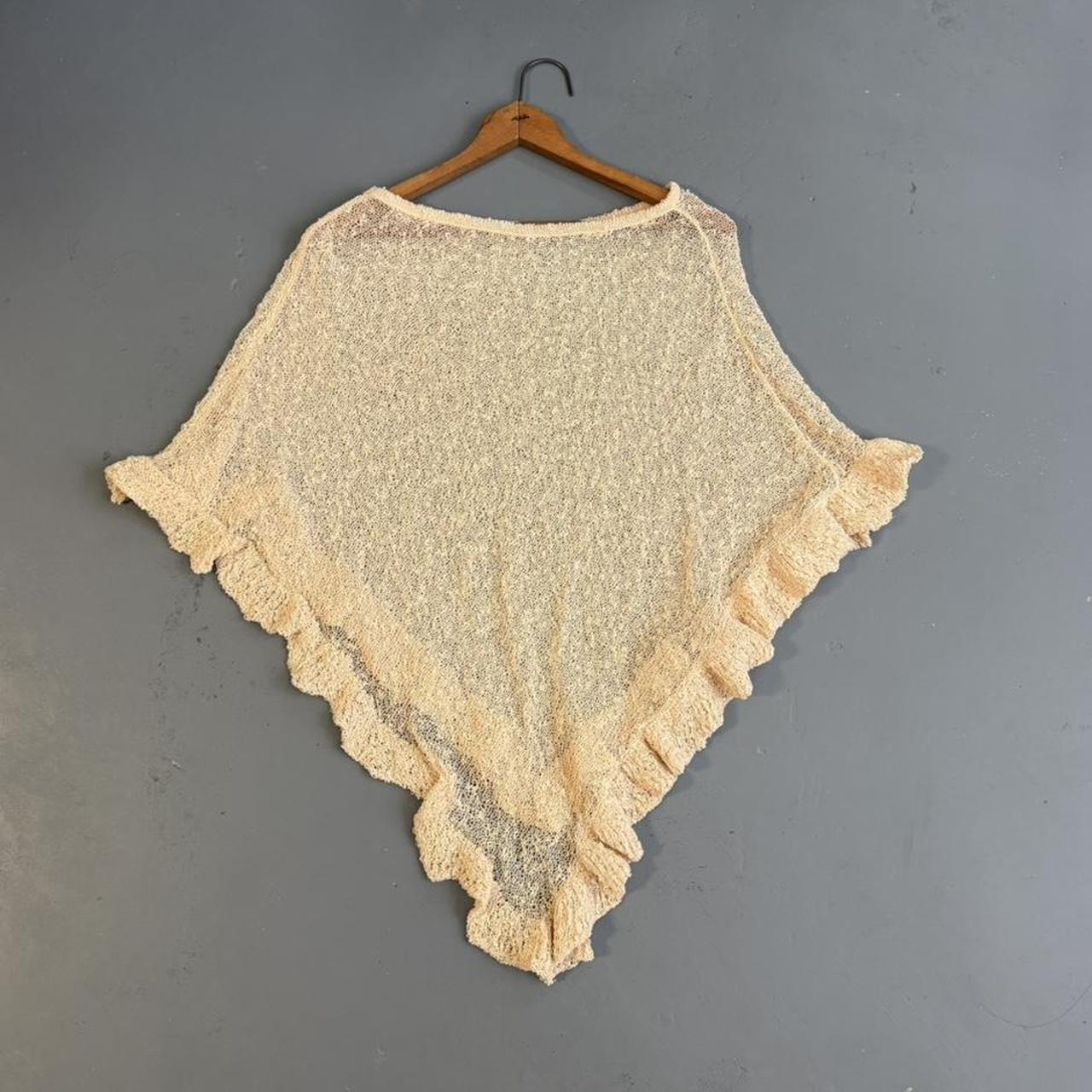 VINTAGE BEIGE PONCHO 🌜