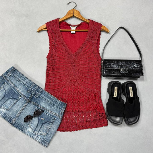 VINTAGE TALBOTS KNIT BLOUSE