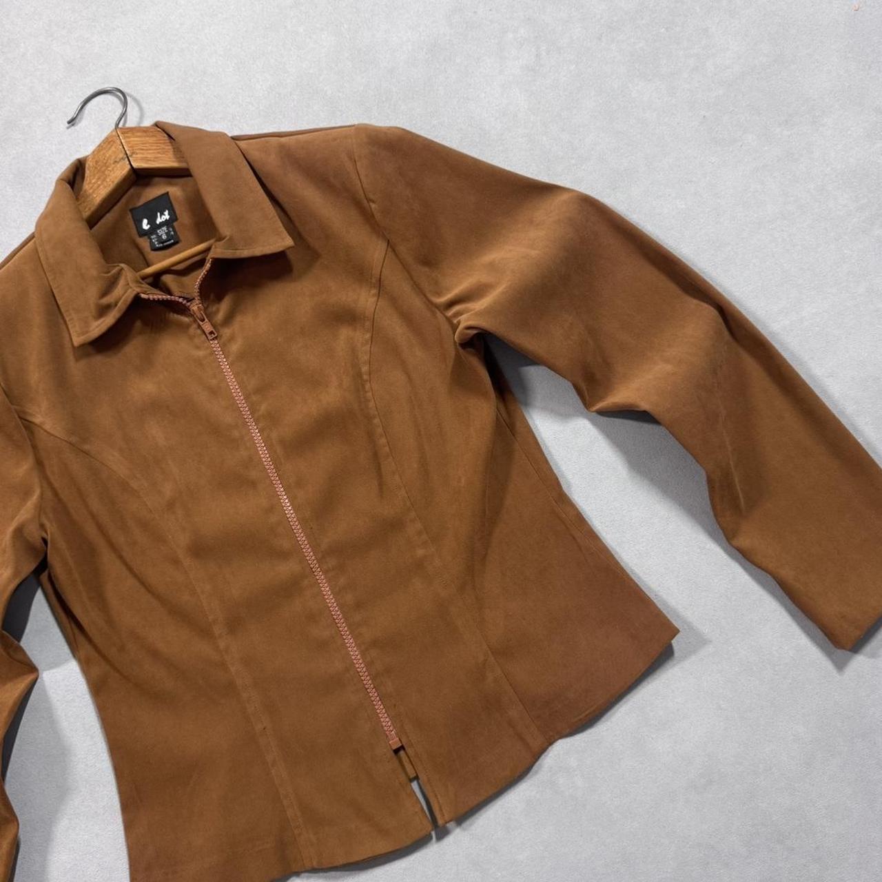 VINTAGE 90S “E DOT” BROWN JACKET 🐌