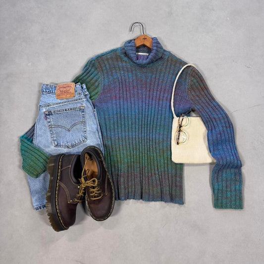 VINTAGE COLDWATER CREEK RAINBOW SWEATER 🍂