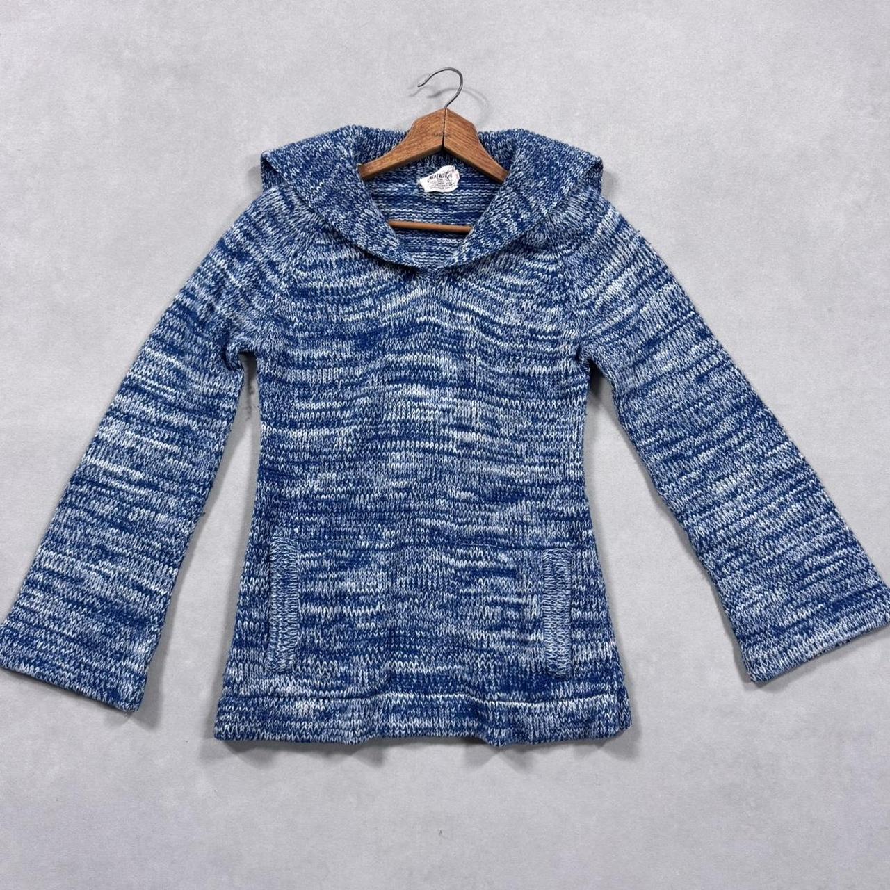VINTAGE 90S BLUE BELL-SLEEVE SWEATER